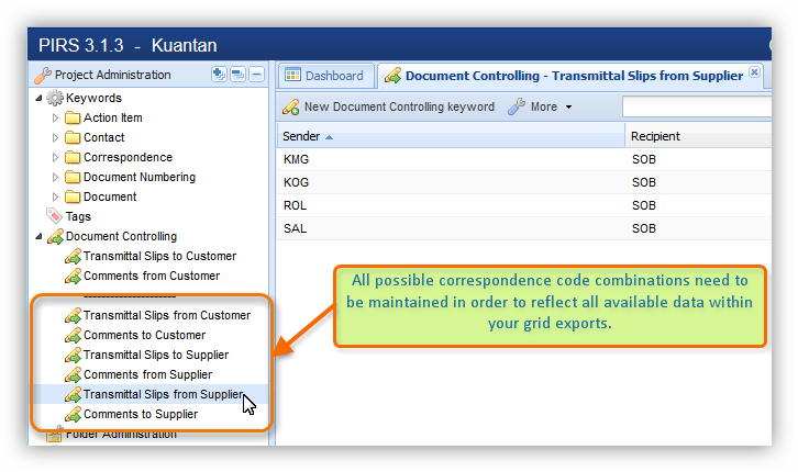 Document Controlling for Reports