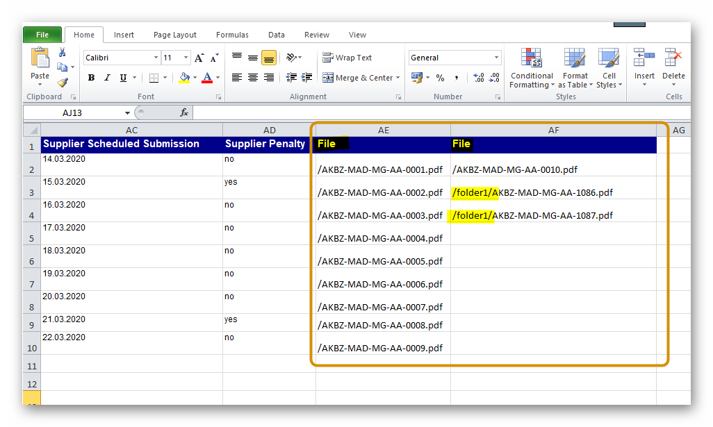 file path